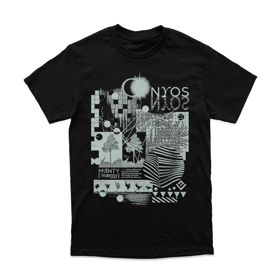 NYOS // GROWL - MÄNTY BLACK T-SHIRT