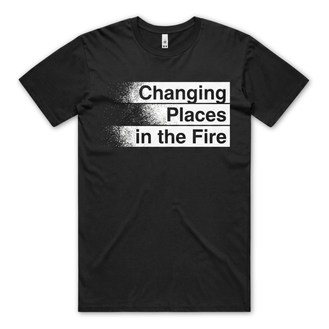 CHANGING PLACES IN THE FIRE // SELF TITLED DEBUT - BLACK T-SHIRT - Wild Thing Music Store