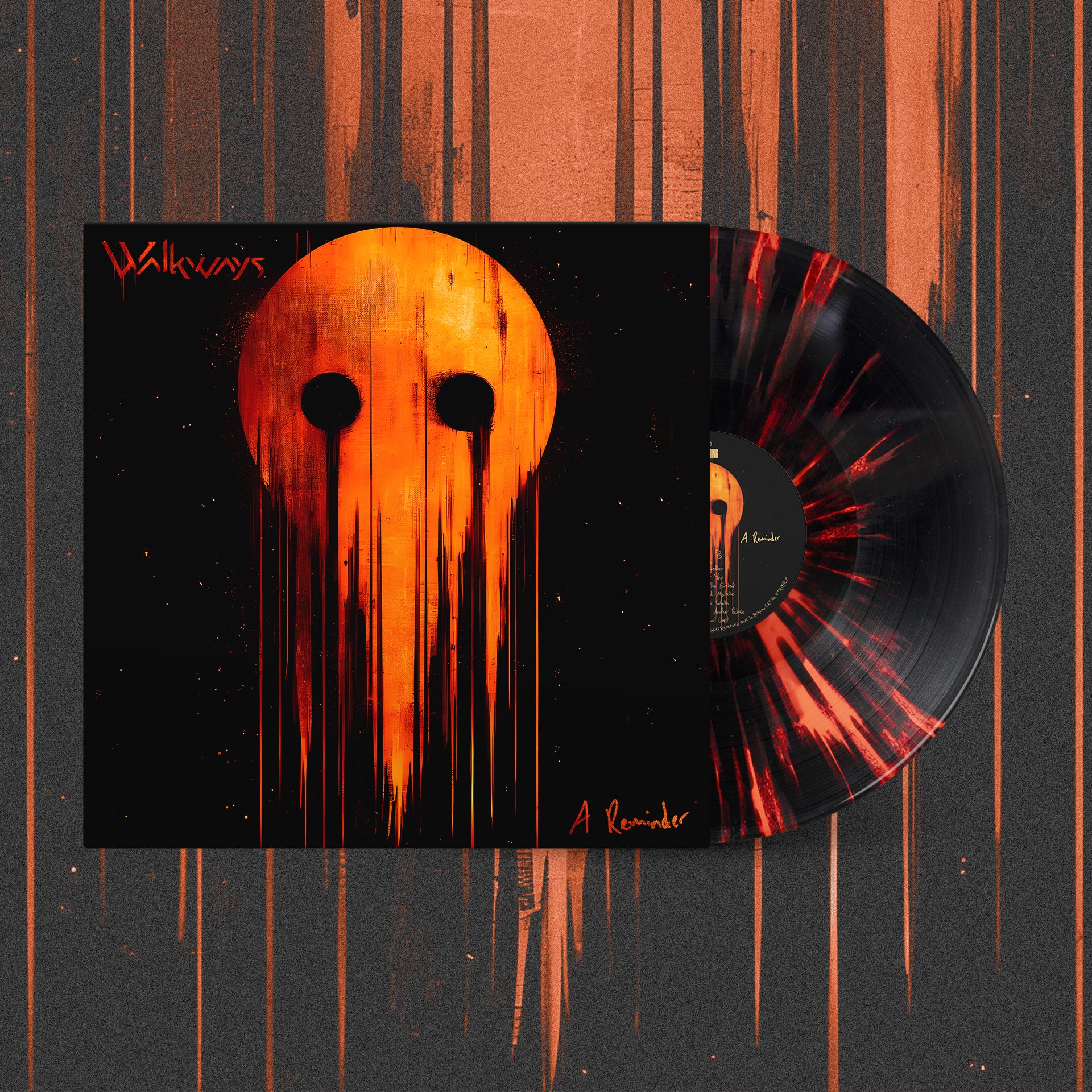 WALKWAYS // A REMINDER - ORANGE SPLATTER VINYL (LP) - Wild Thing Music Store