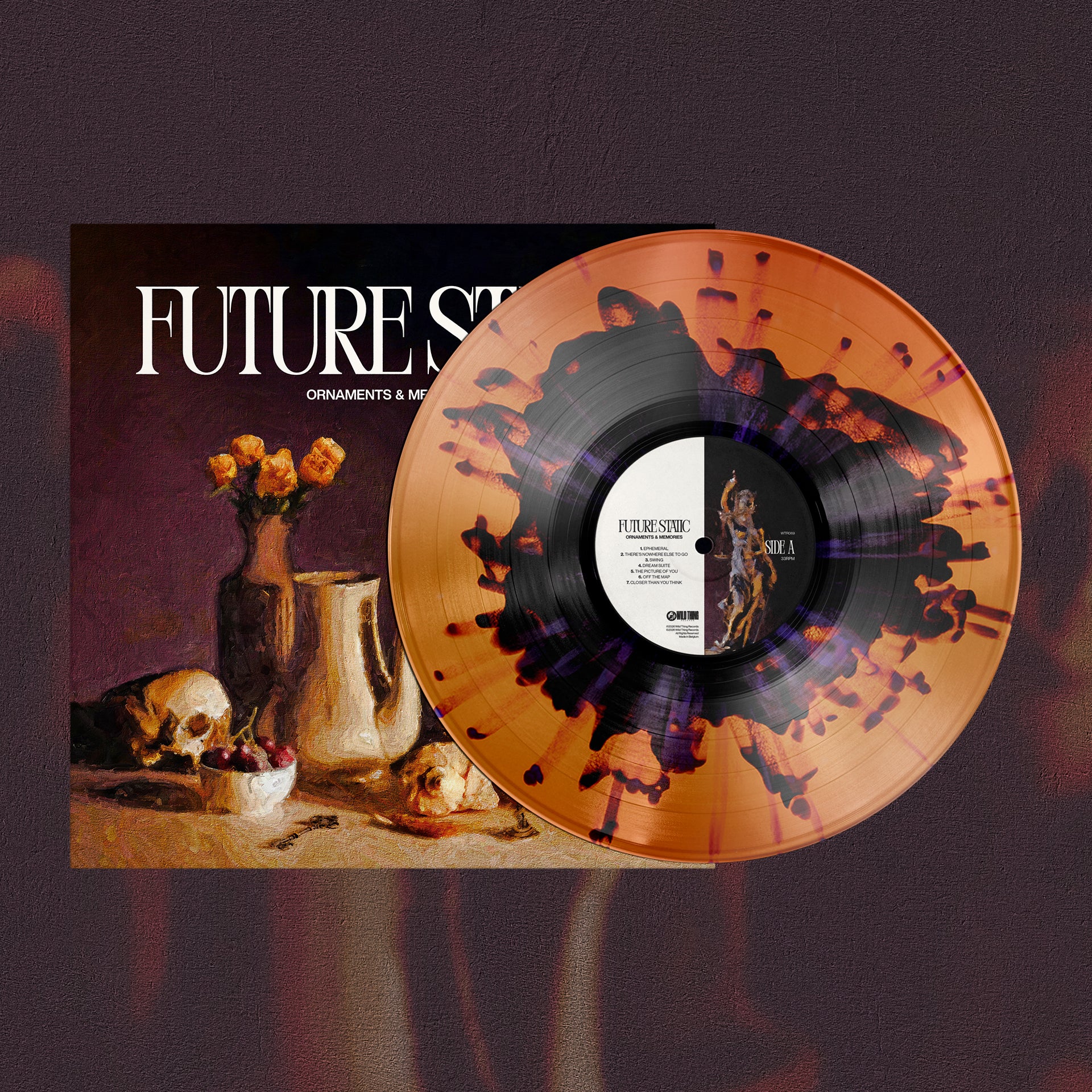 FUTURE STATIC // ORNAMENTS & MEMORIES - LTD EDITION ORANGE SPLATTER VINYL (LP) + SIGNED POSTER - Wild Thing Music Store