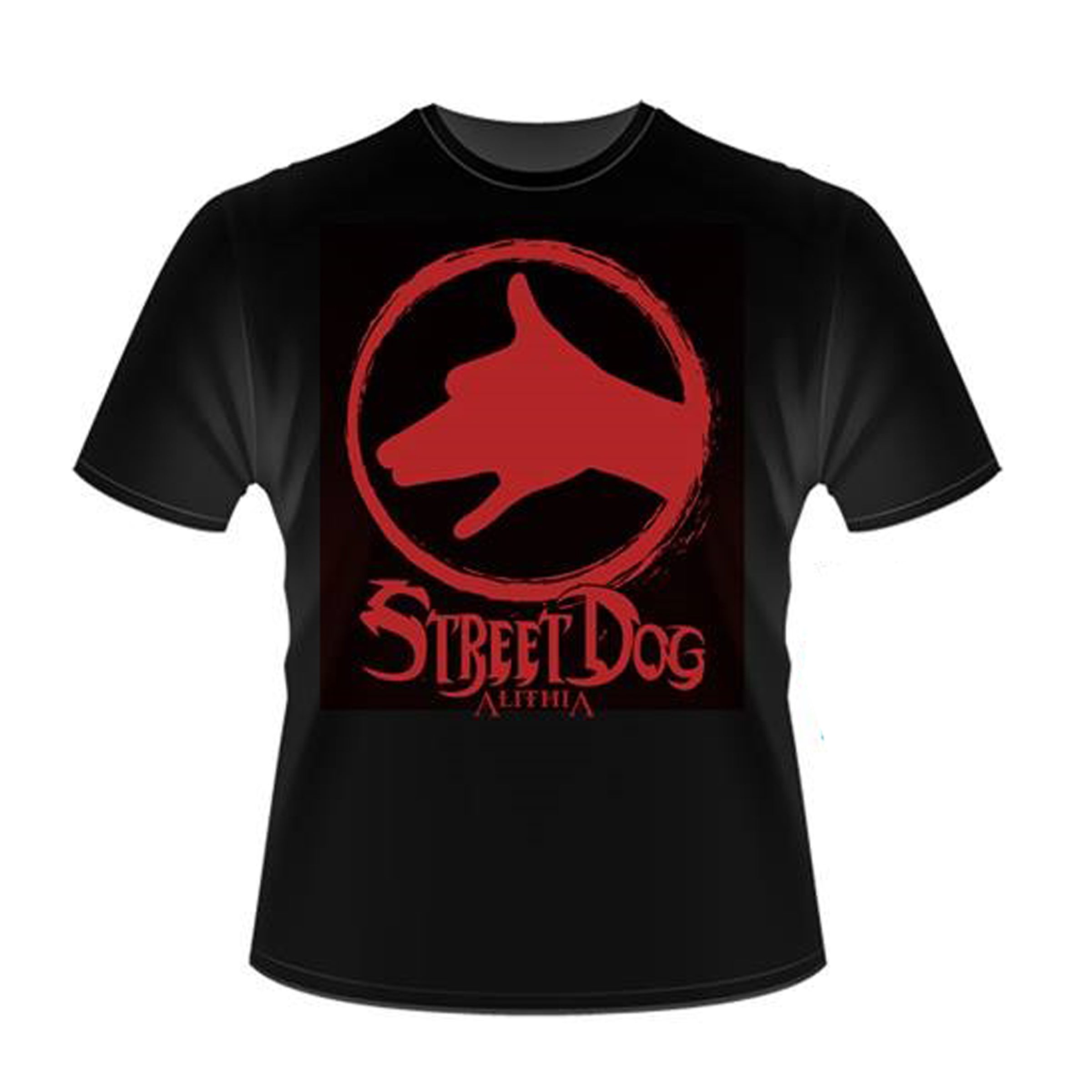 ALITHIA // STREET DOG T-SHIRT - BLACK (WOMEN'S) - Wild Thing Music Store