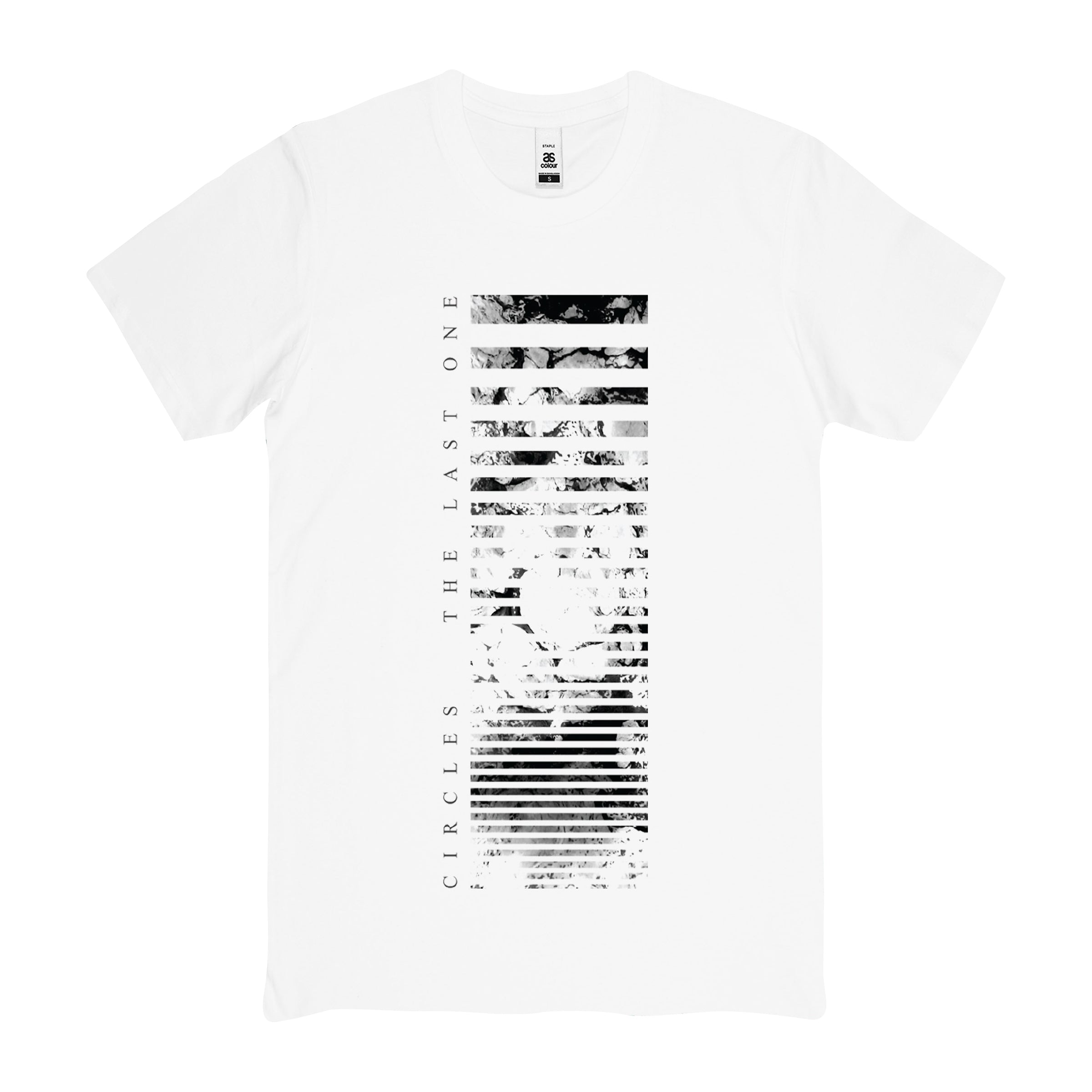 CIRCLES // THE LAST ONE WHITE (STRIPES) T-SHIRT