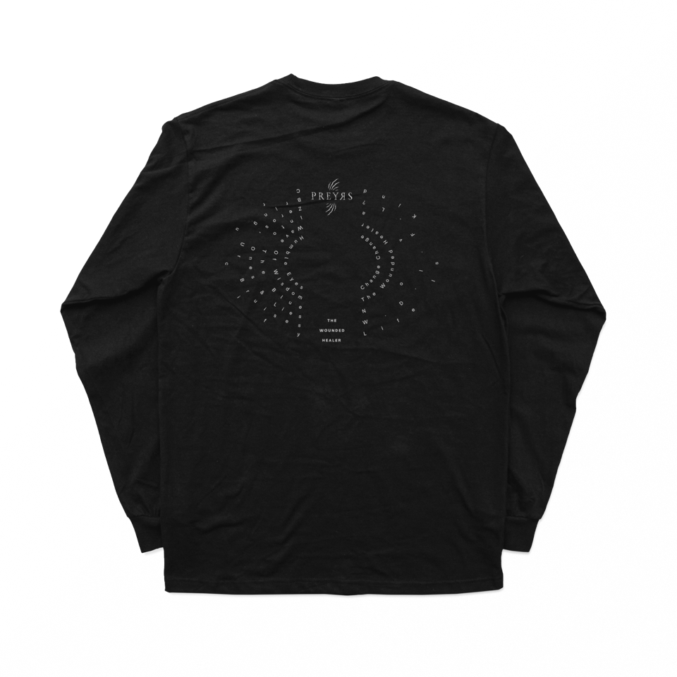 PREYRS // THE WOUNDED HEALER - LOGO LONGSLEEVE SHIRT
