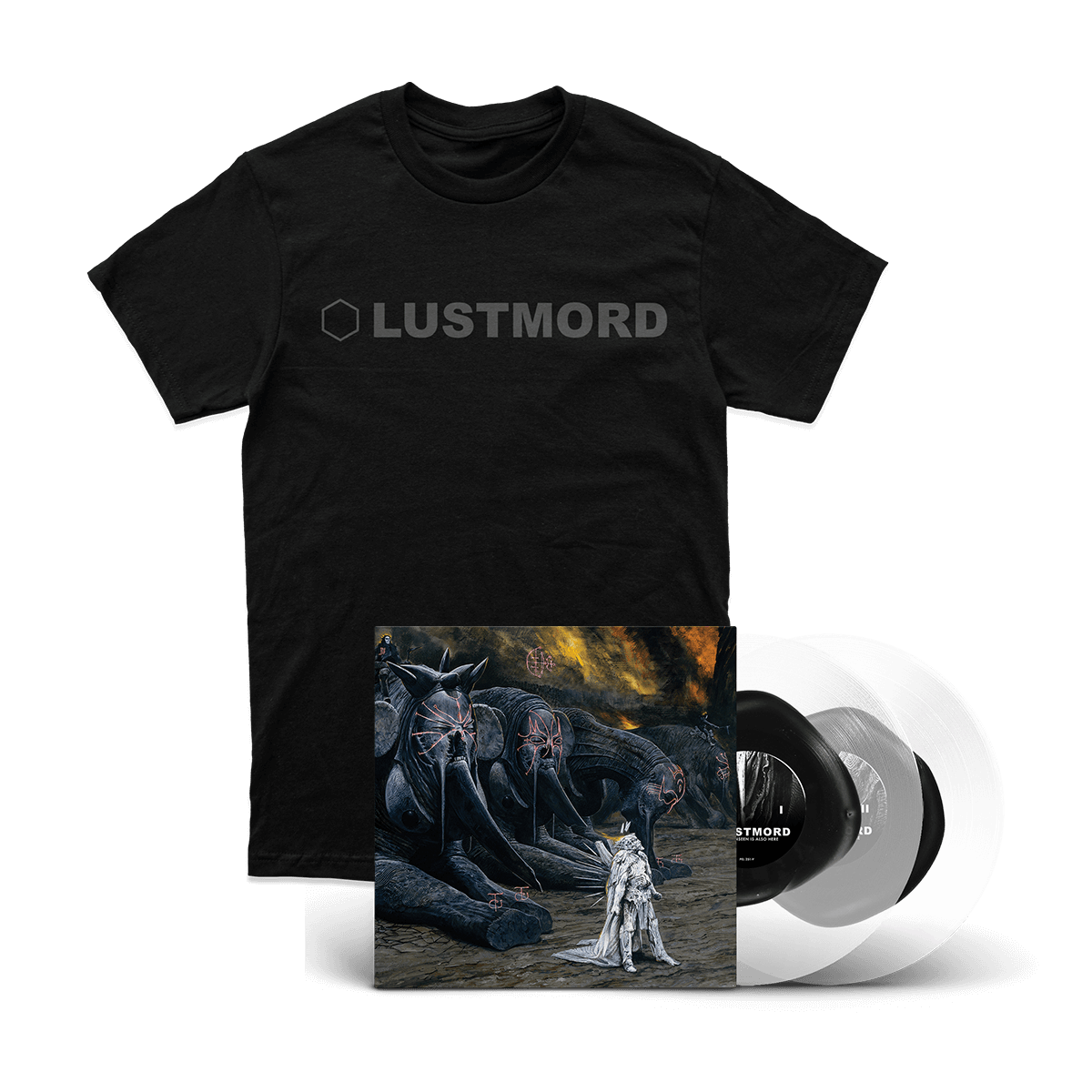 LUSTMORD // MUCH UNSEEN IS ALSO HERE - 2LP VINYL + T-SHIRT BUNDLE