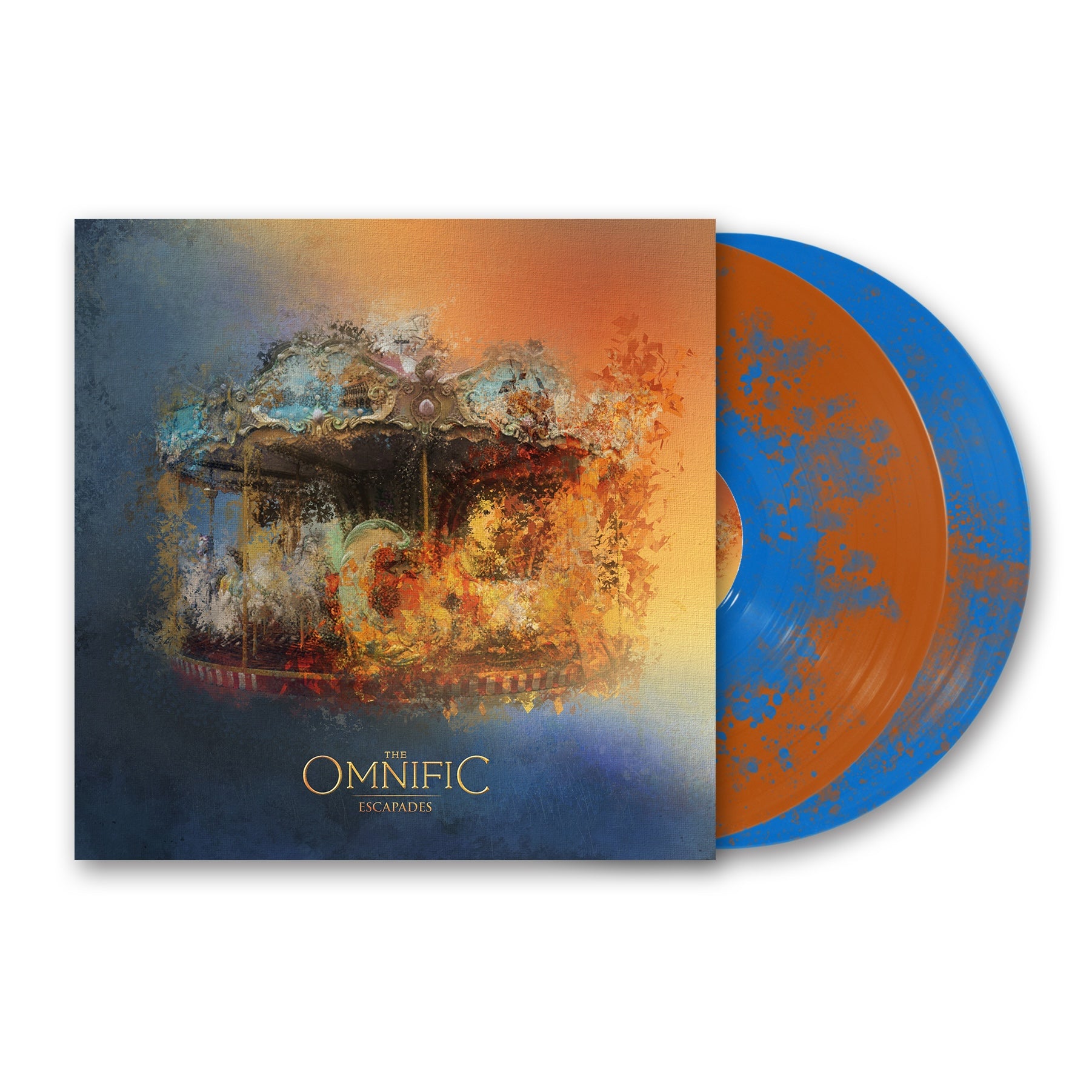 THE OMNIFIC // ESCAPADES - LTD. GOLD & BLUE SPLATTER VINYL (2LP) - 2023 REPRESS