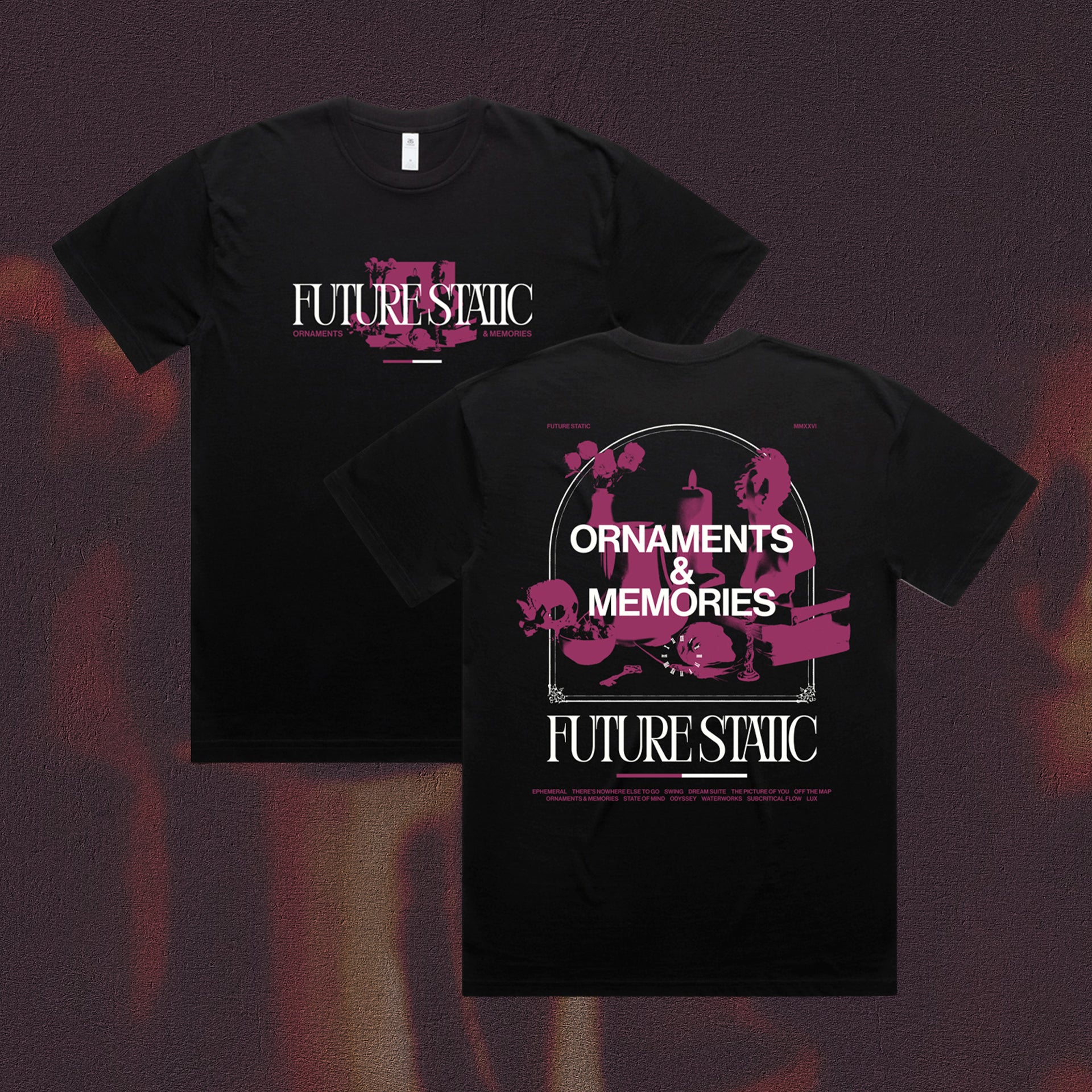 FUTURE STATIC // ORNAMENTS & MEMORIES - T-SHIRT