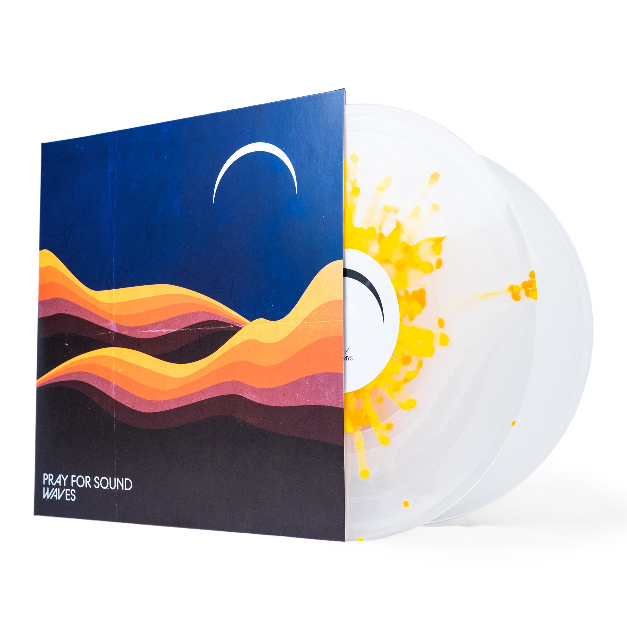 PRAY FOR SOUND // WAVES - LTD. CLEAR W/ YELLOW & ORANGE SPLATTER VINYL (2LP)