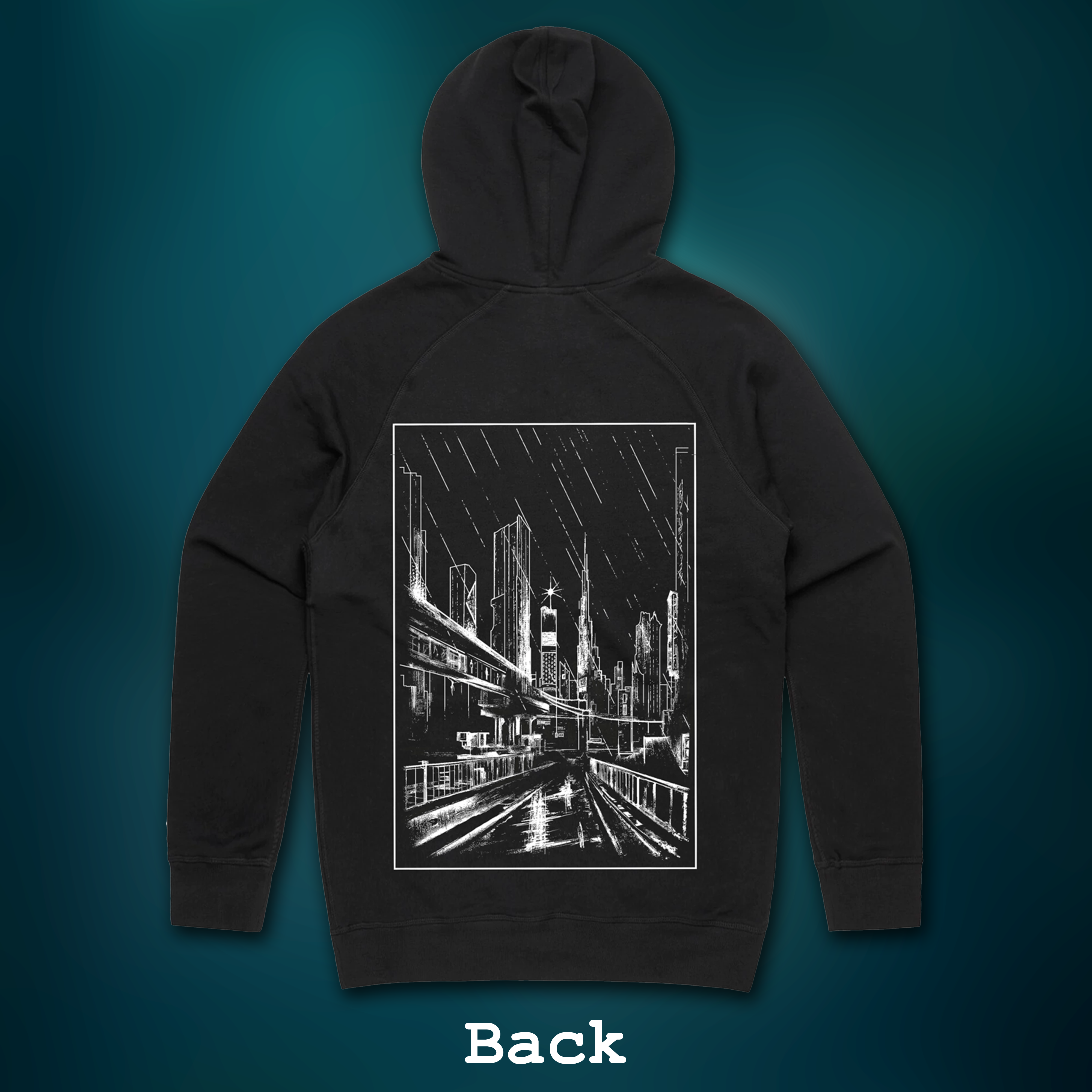 THE OMNIFIC // THE LAW OF AUGMENTING RETURNS - MATRICES STENCIL HOODIE