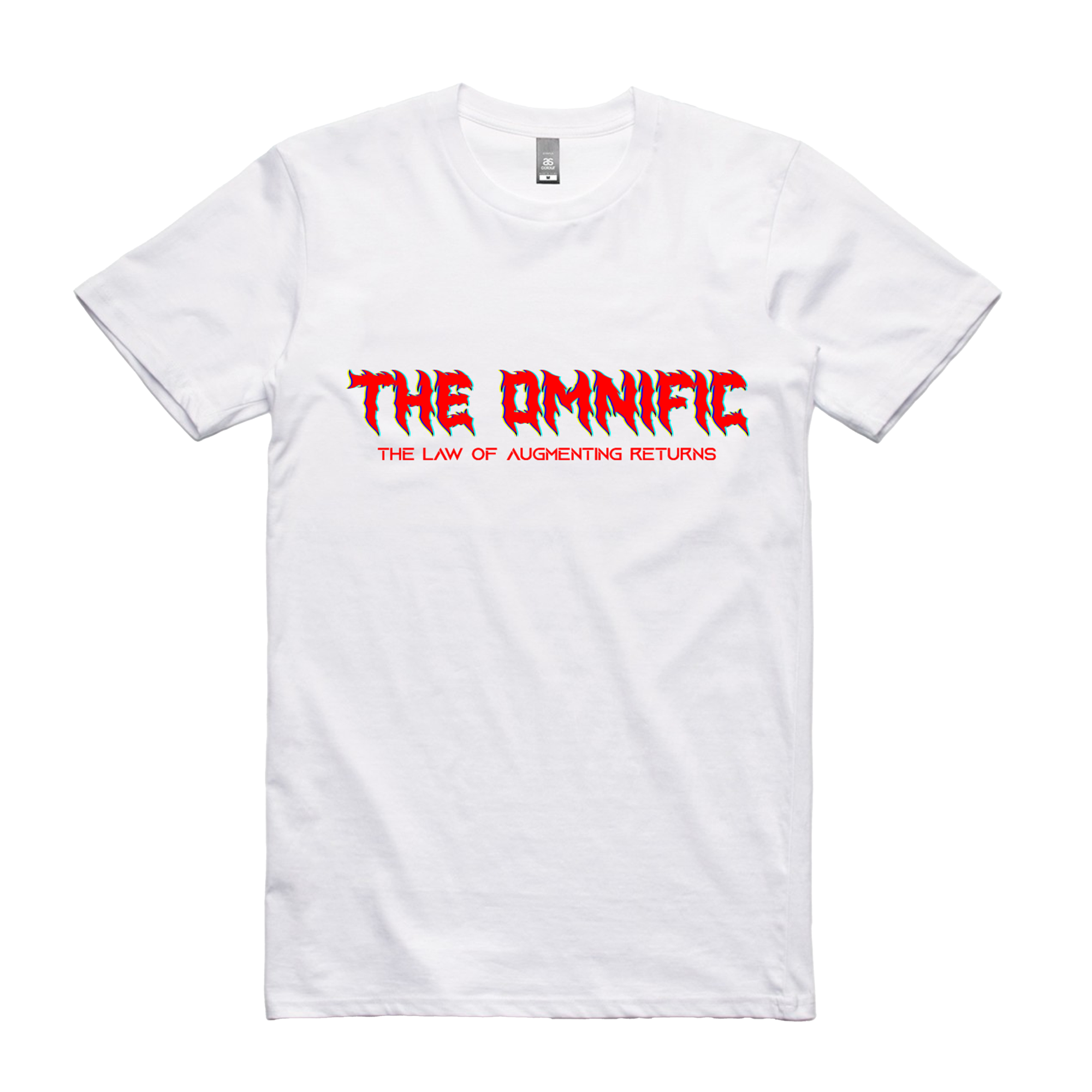 THE OMNIFIC // THE LAW OF AUGMENTING RETURNS - THRASH LOGO T-SHIRT (WHITE)