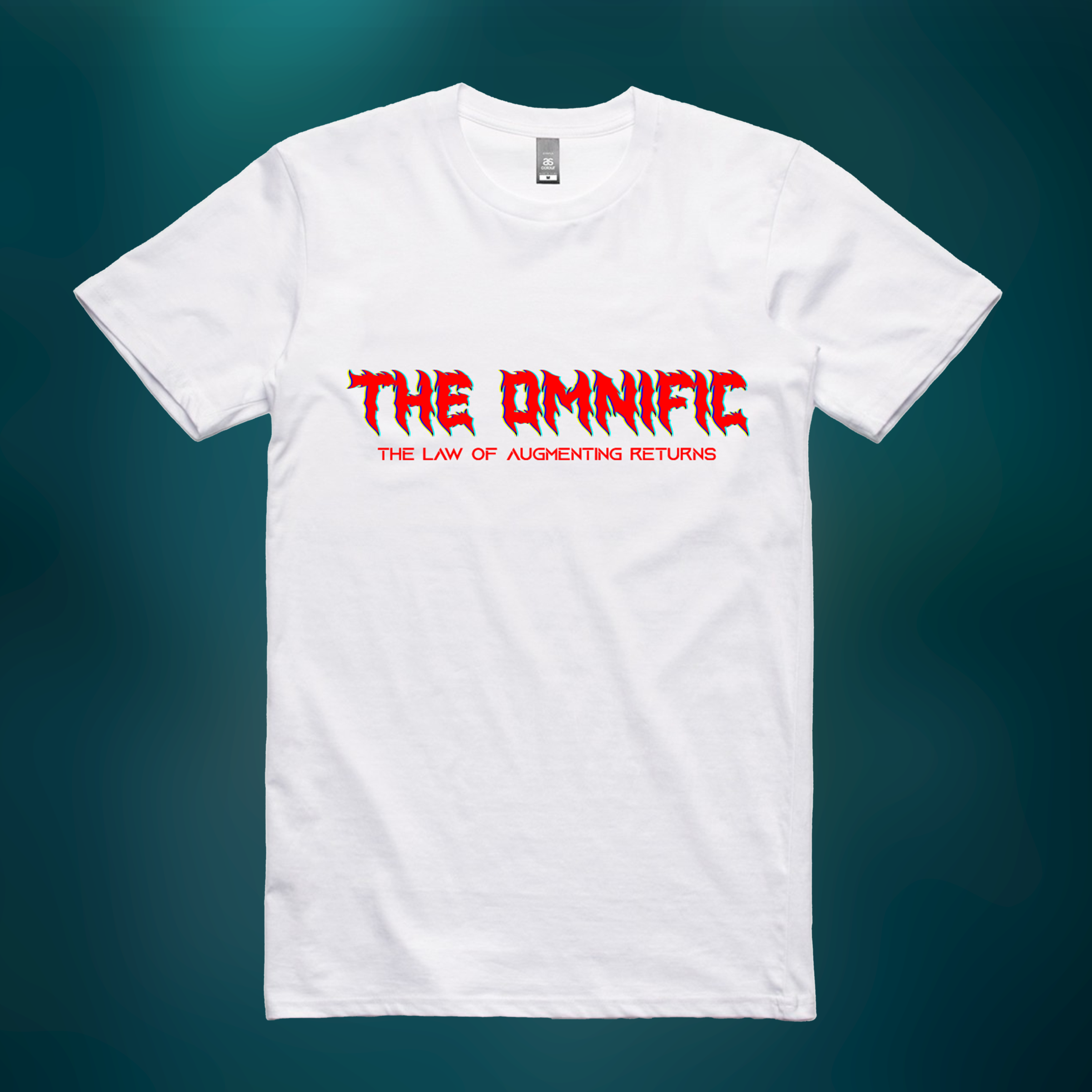 THE OMNIFIC // THE LAW OF AUGMENTING RETURNS - THRASH LOGO T-SHIRT (WHITE)