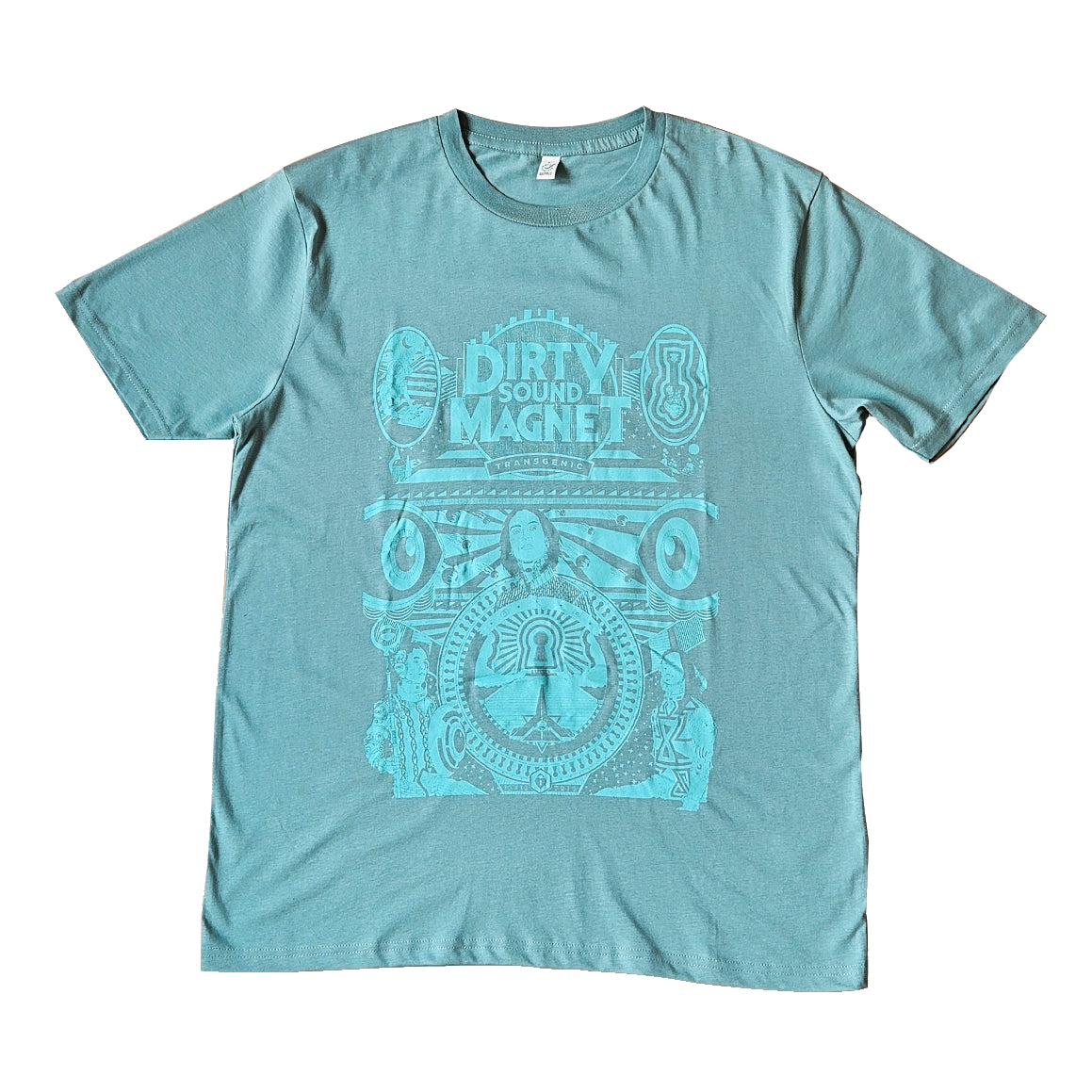 DIRTY SOUND MAGNET // TRANSGENIC TURQUOISE T-SHIRT