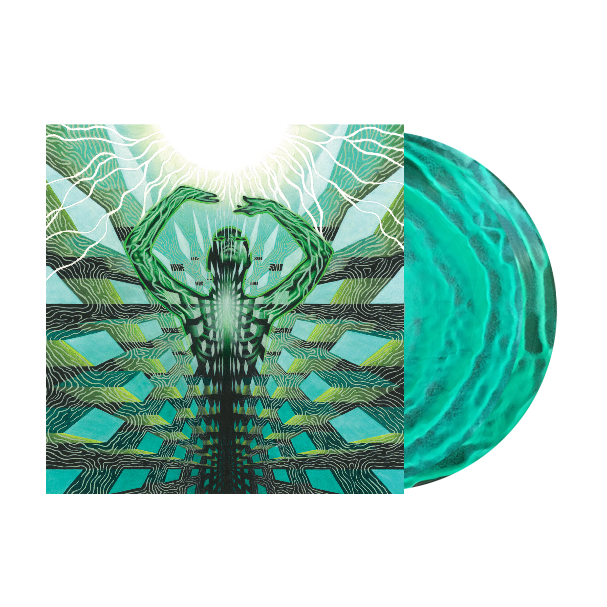 GROWTH // UNDER THE UNDER - LTD EDITION GREEN WAVES VINYL (2LP)