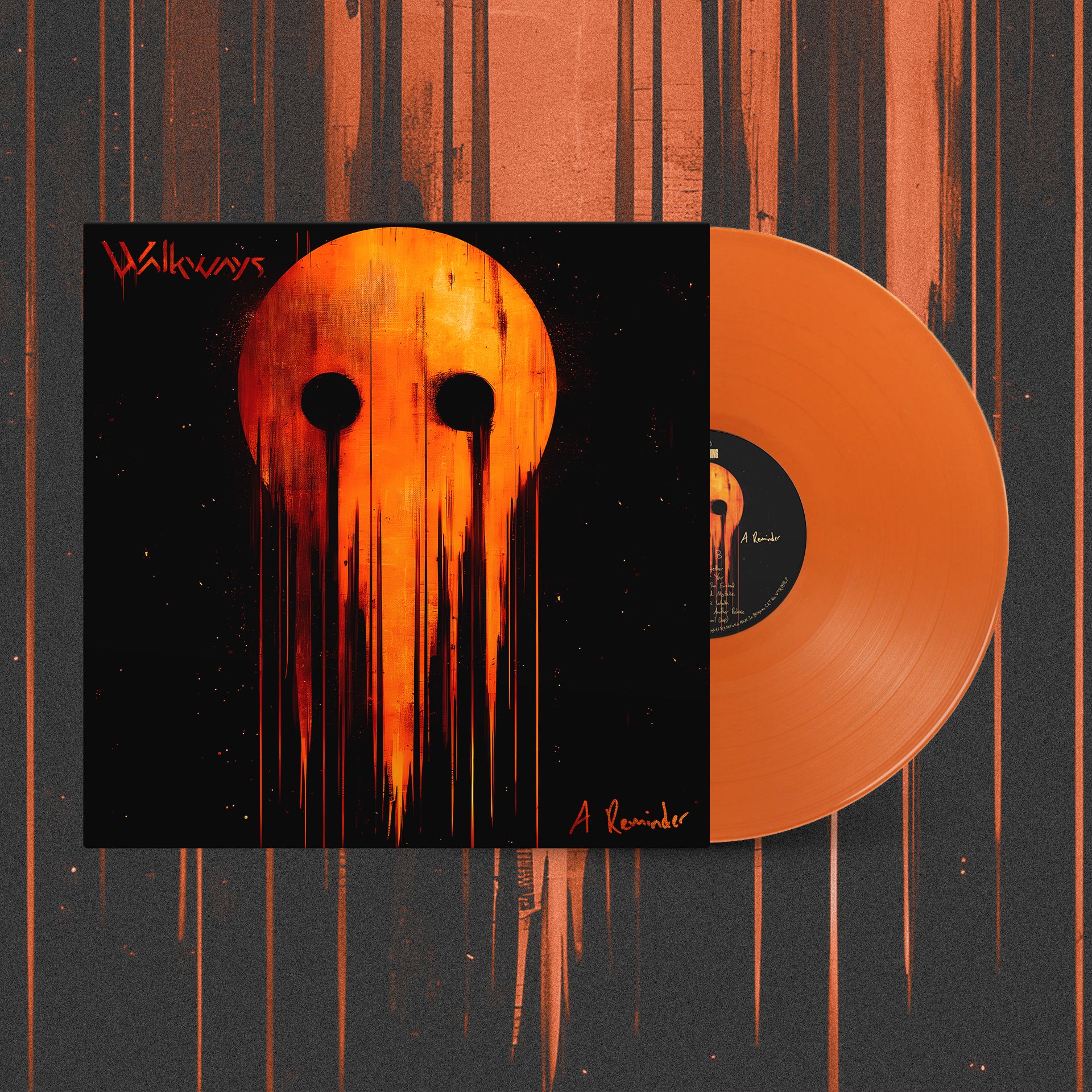 WALKWAYS // A REMINDER - ORANGE VINYL (LP) - Wild Thing Music Store