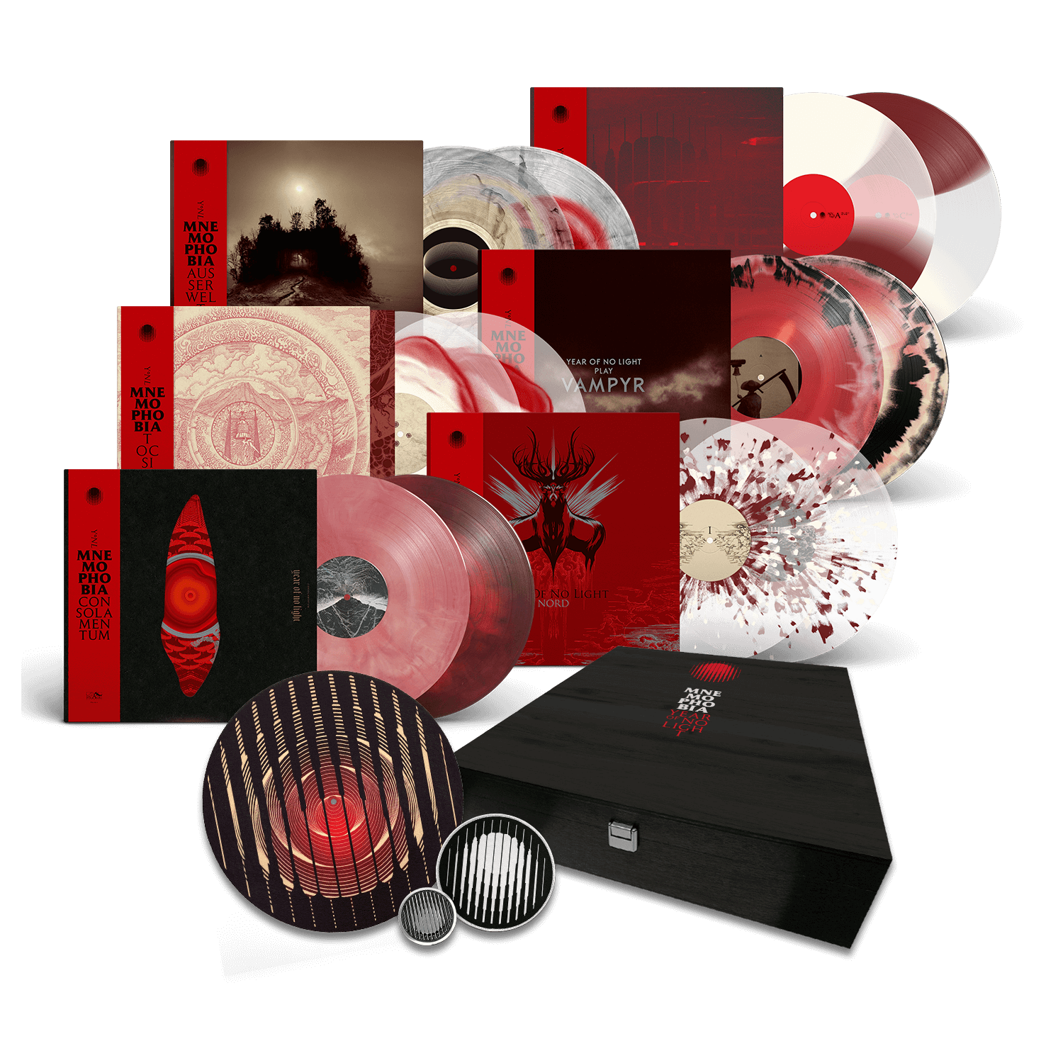 YEAR OF NO LIGHT // MNEMOPHOBIA - LTD. EDITION DELUXE WOODEN BOXSET (12LP)
