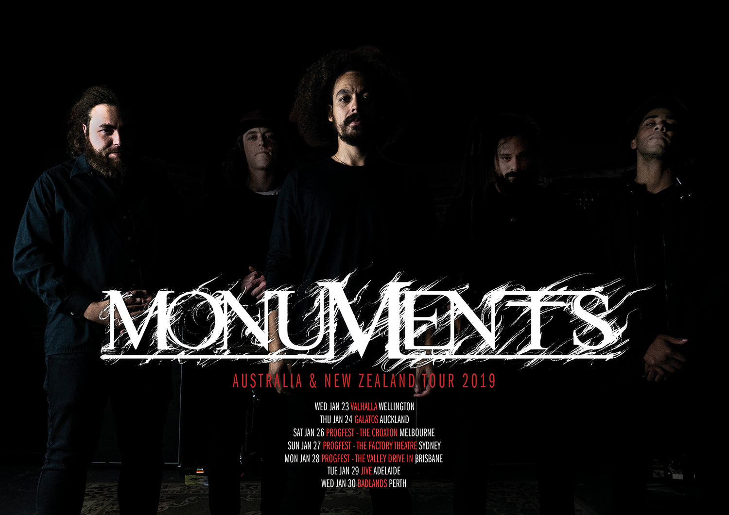 MONUMENTS // PHRONESIS TOUR LTD EDITION POSTER - Wild Thing Records