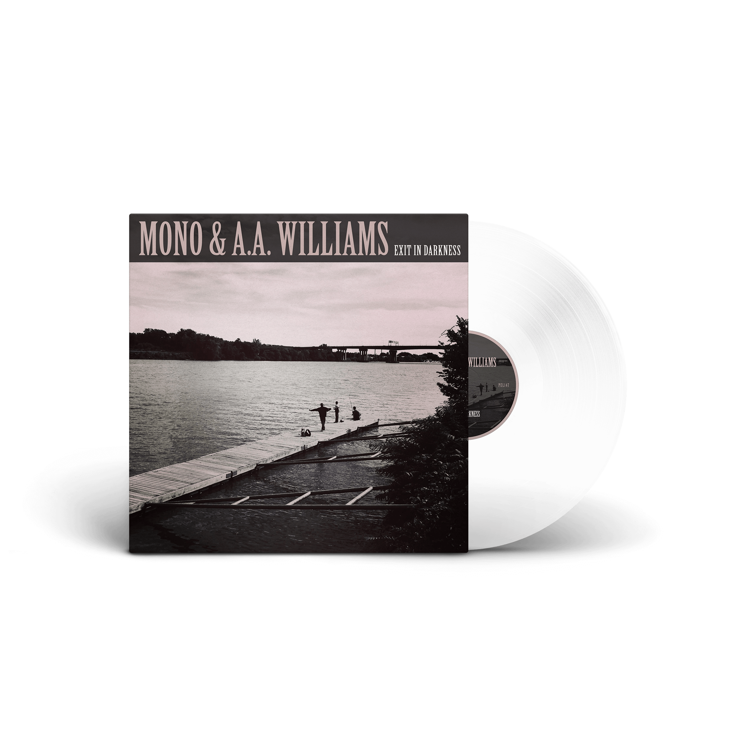 MONO & A.A. WILLIAMS // EXIT IN DARKNESS (Silver w/ Pink Marble Coloured Vinyl) (10in)