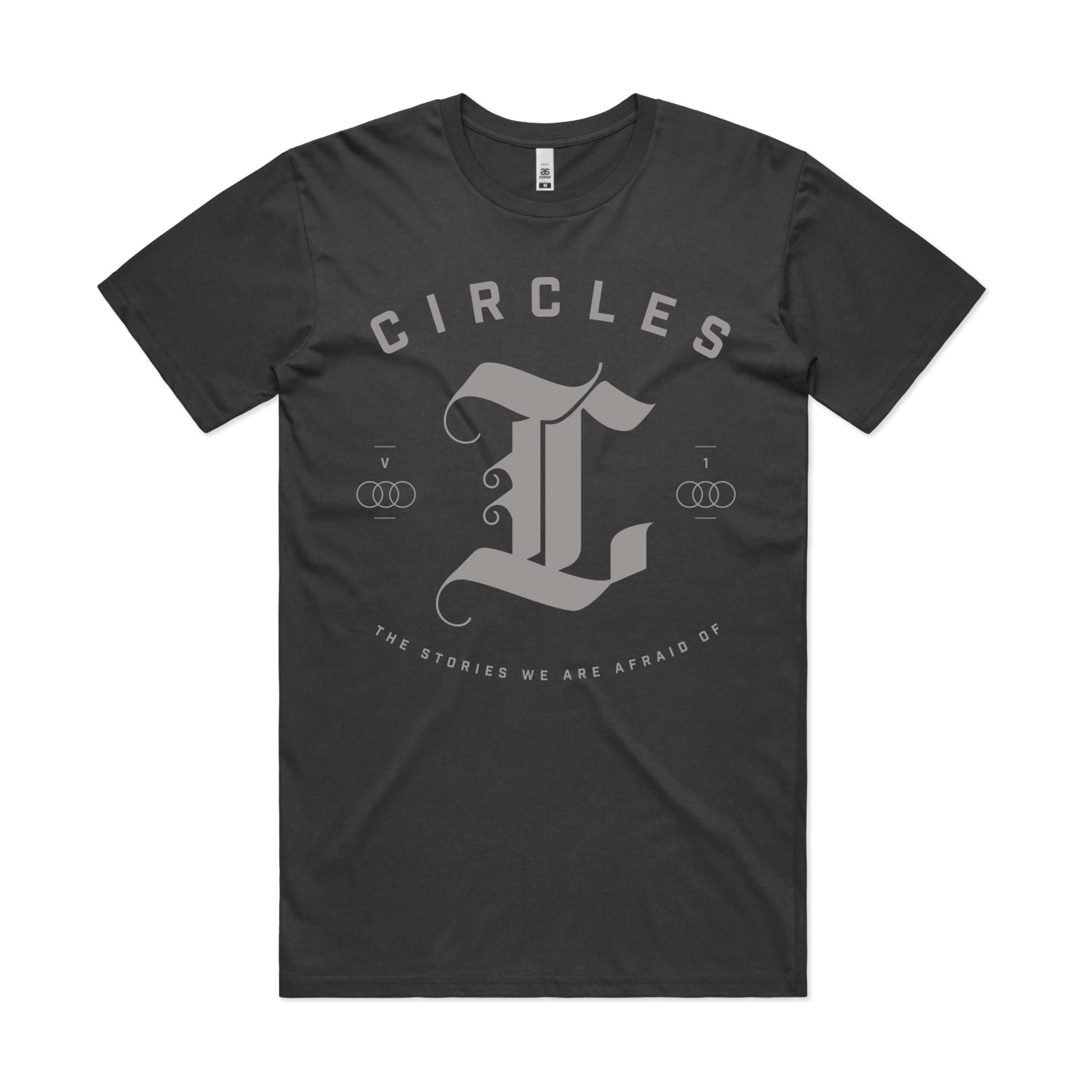 CIRCLES // THE STORIES WE ARE AFRAID OF | VOL.1 - EMBLEM BLACK T-SHIRT