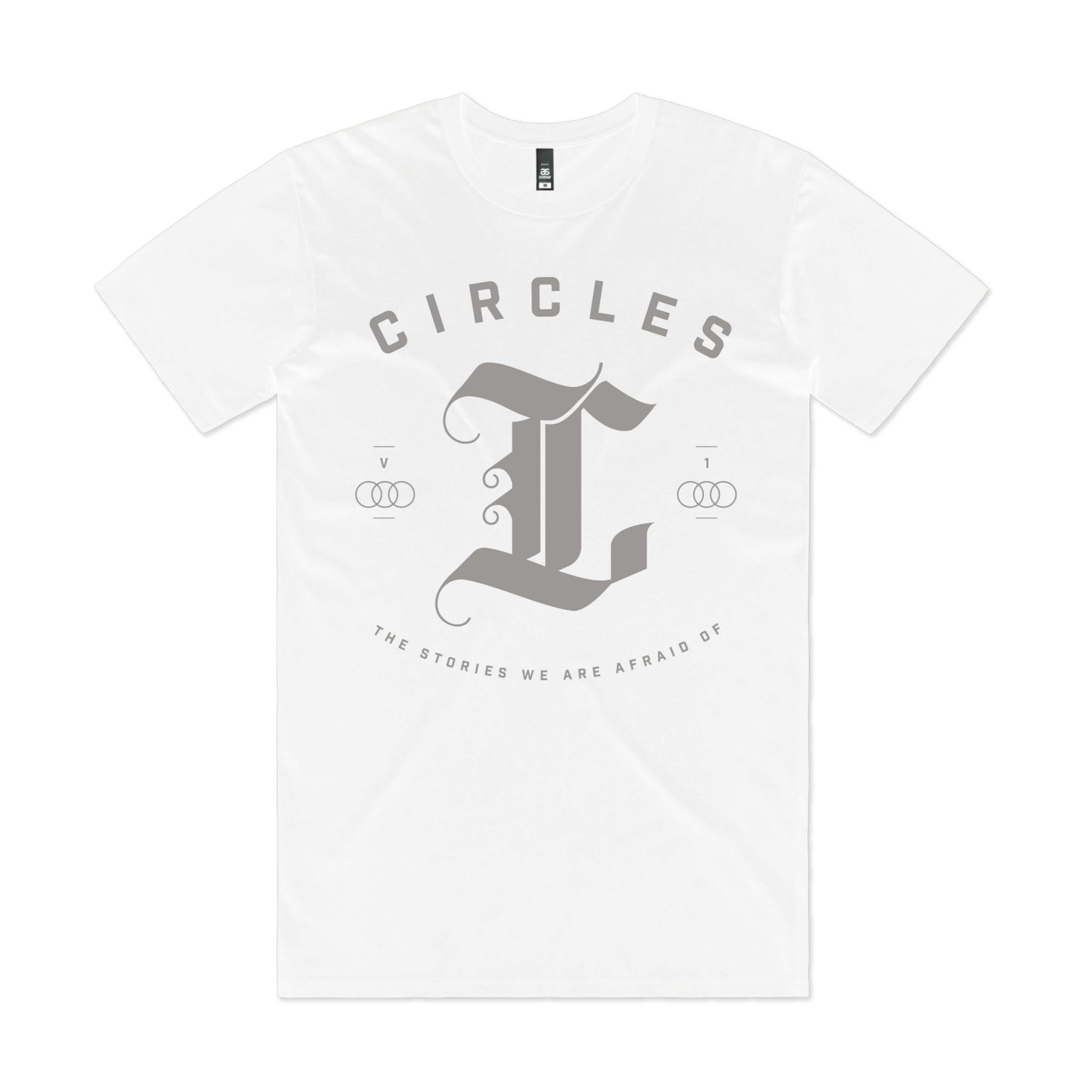 CIRCLES // THE STORIES WE ARE AFRAID OF | VOL.1 - EMBLEM WHITE T-SHIRT