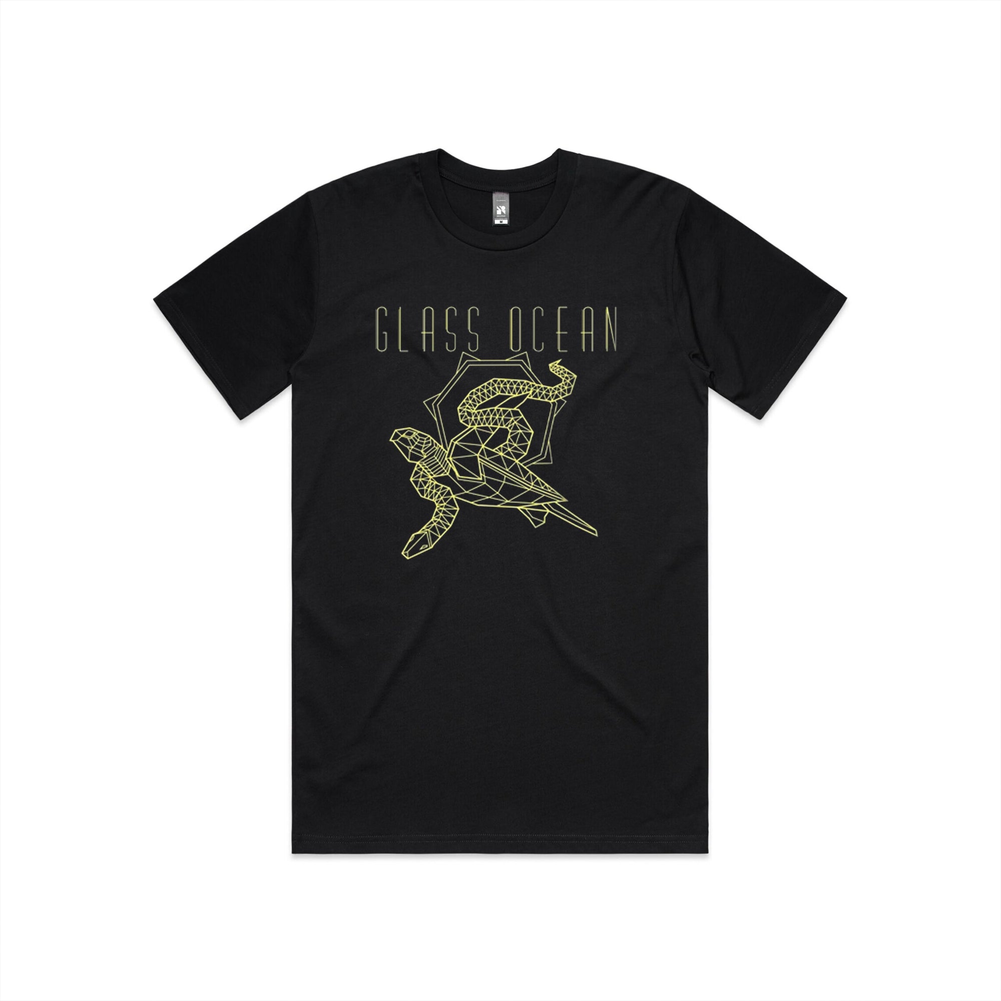 GLASS OCEAN // TURTLE SNAKE T-SHIRT - BLACK - Wild Thing Records
